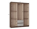 Closet Armario Lisboa 6 Puertas Chocolate/offwhite