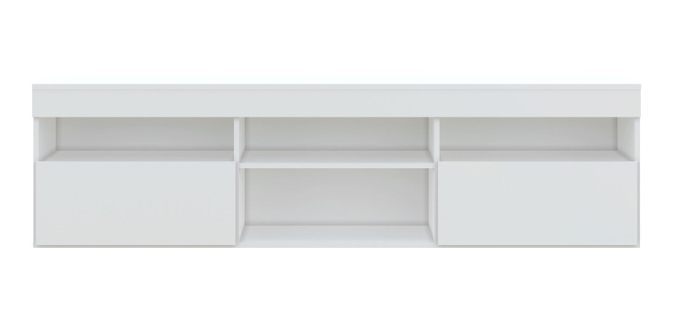 RACK PARIS CON DOS PUERTAS BASCULANTES, TV 65', BLANCO  
