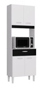 Alacena Mueble Auxiliar Cocina Kelly Blanco Negro