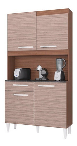 Alacena Mueble Auxiliar Cocina Carine 4 Puertas Cap /Alme