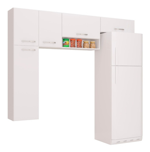 Mueble Superior Cocina 5 Puertas Anita Blanco en L