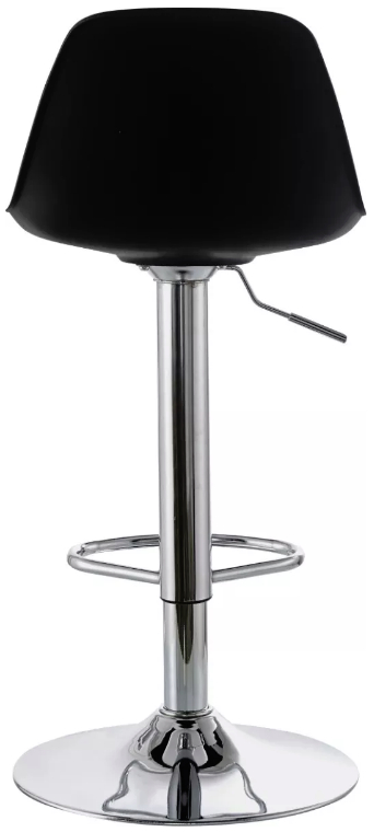 Silla Eames Tulip Bar Acolchada Cuero PU Negra AKIVOY