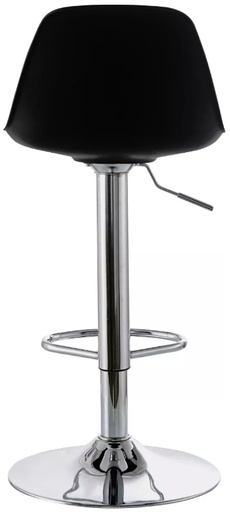 [121008] Silla Eames Tulip Bar Acolchada Cuero PU Negra AKIVOY